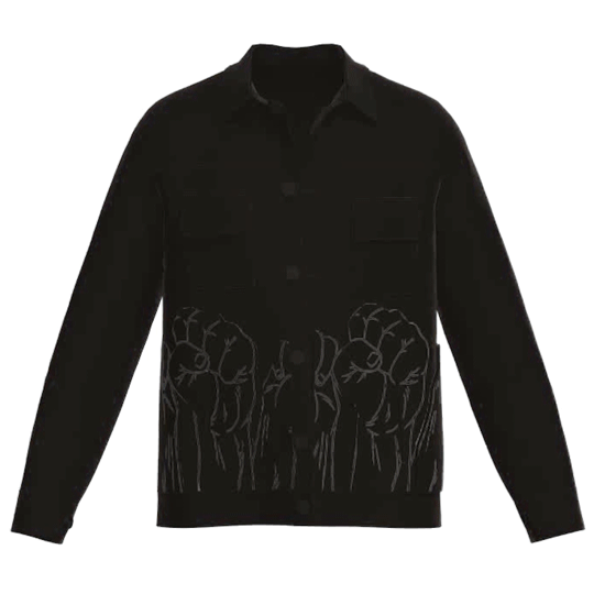 BLACK UNIIITY TRUCKER JACKET