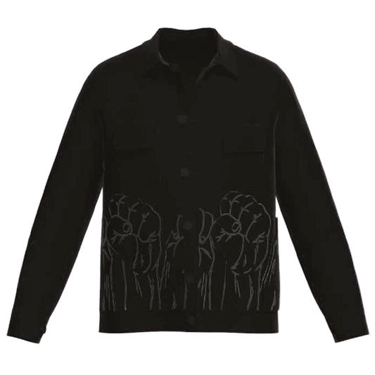 BLACK UNIIITY TRUCKER JACKET