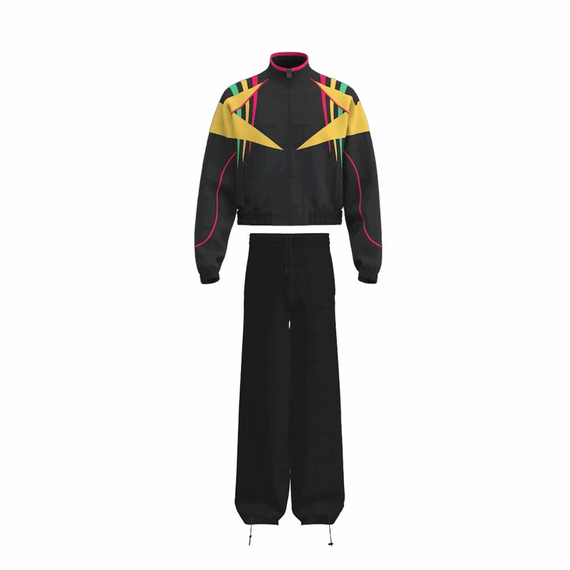 OLYMPIIIAN TRACK SUIIIT BLACK